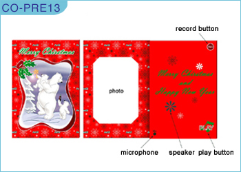 Voice recording greeting card