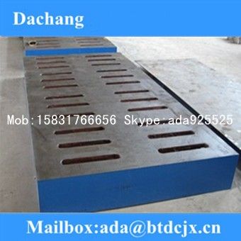 cast iron plate with holes /cast iron welding plate , cast iron t-slots plate