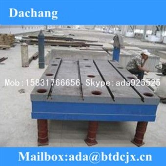 cast iron surface plate with T-slots , cast iron welding plate , cast iron plate with holes