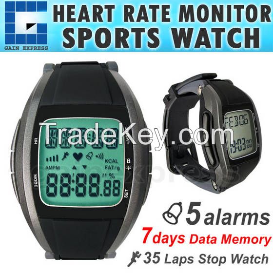 Wireless Multi-Function Heart Rate Monitor Chest Strap Watch Fitness Belt Sport Calorie Fat Calculation 30 ~ 240 bpm Range