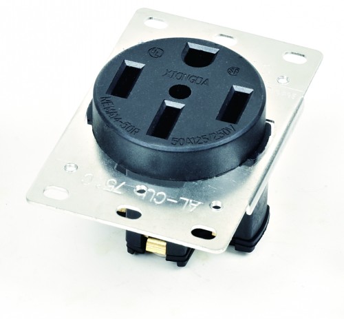 Flush Mount Receptacle NEMA 14-50R