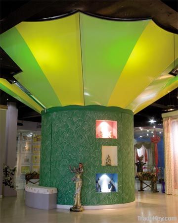 factory supplied low price 1.5m~5m width PVC stretch ceiling film