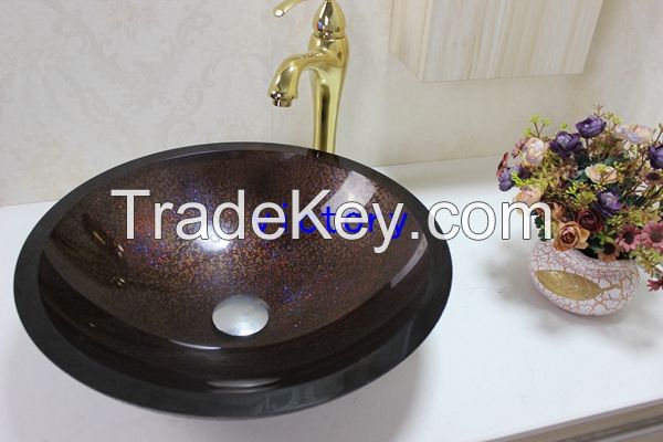 tempered glass basins for bathrooms