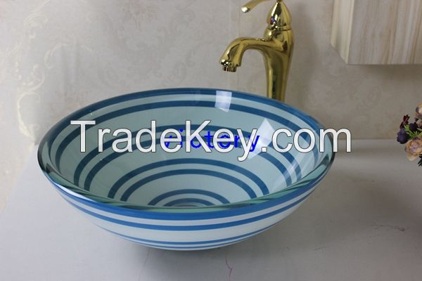 tempered glass basins for bathrooms