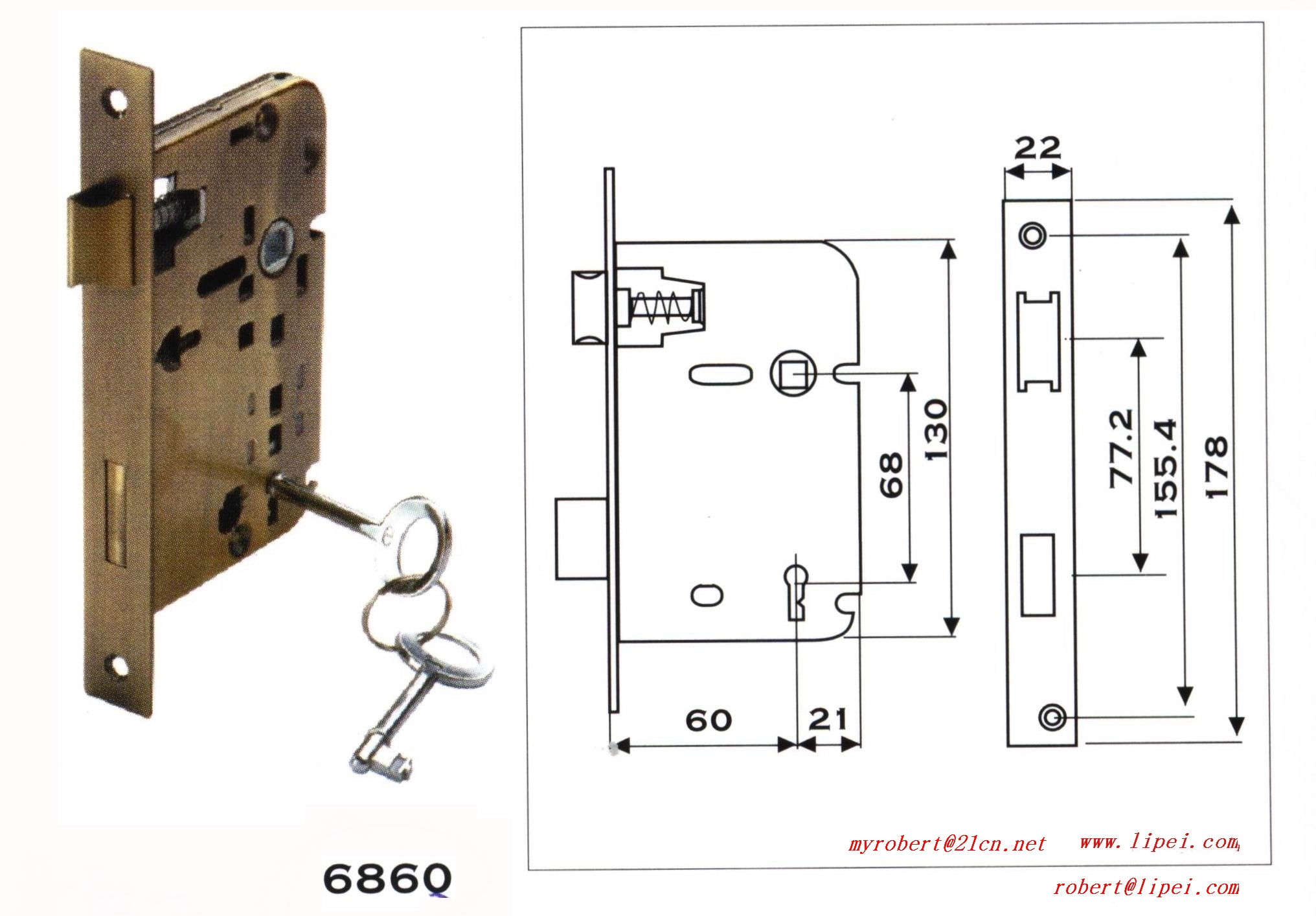 Door Hinges and Lock Bodies