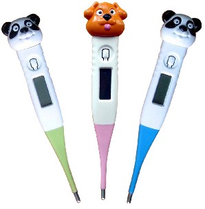 Digital cartoon thermometer