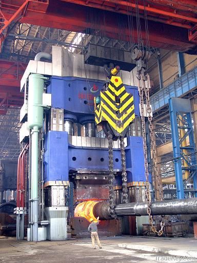 Hydraulic hot die forging press