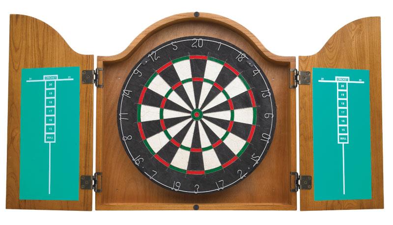 dartboard cabinet