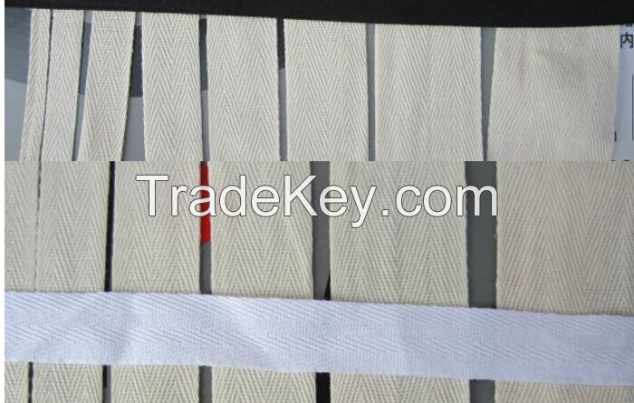 100% cotton herringbone tape