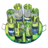 crystal downlight round base 8 cylinder