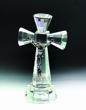 Crystal cross, Christian gift, religious products