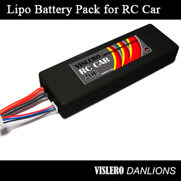 high rate lipo battery 4300mah 7.4V 20C for car