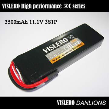 high rate Li-Polymer Battery 3500mah 30C 11.1V for RC Helicopters
