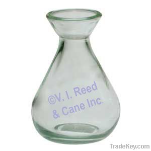 5 oz. Clear Teardrop Bottle/Vase, Recycled Glass