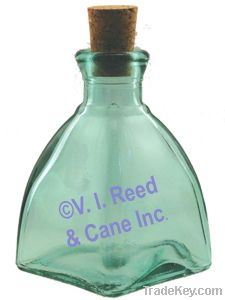 6.8 oz Seaglass Green Diamond Bottle