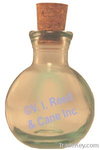 3.5 oz Clear Mini-Orb Glass Bottle