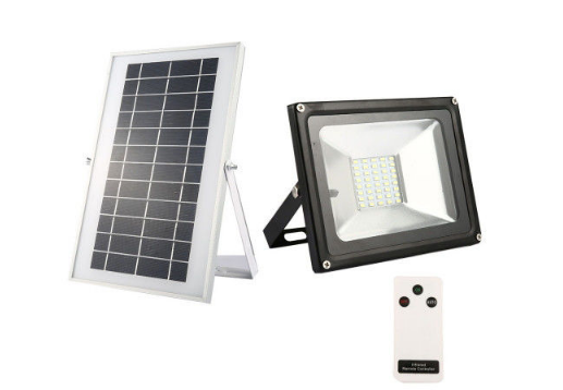 20W Solar flood light 40 LED white light waterproof IP65 rechargeable energy light with remote control