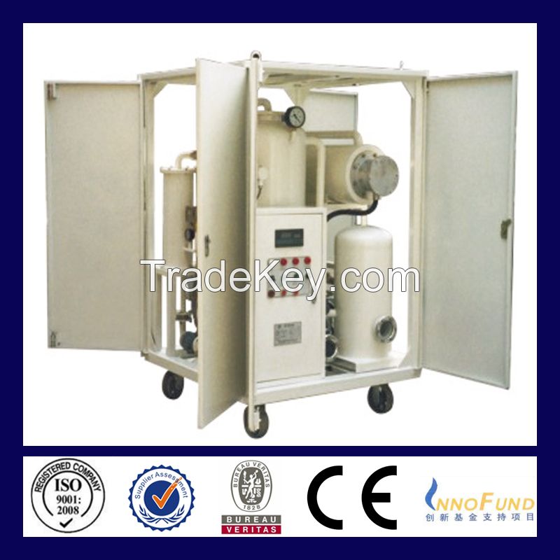 ZL Vacuum Oil Purifier Series for Lubrication Oil