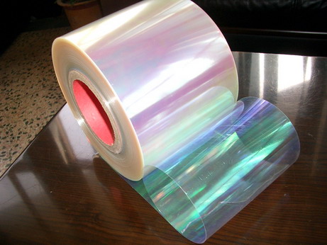 Rainbow colored spangle film