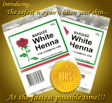 Marquee White Henna Skin Bleaching Set for only $15