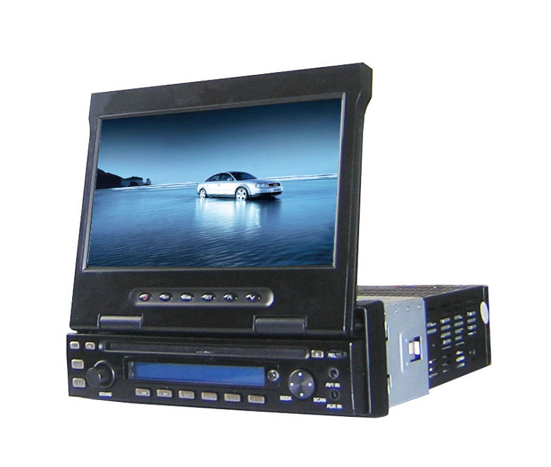 In-dash DVD player