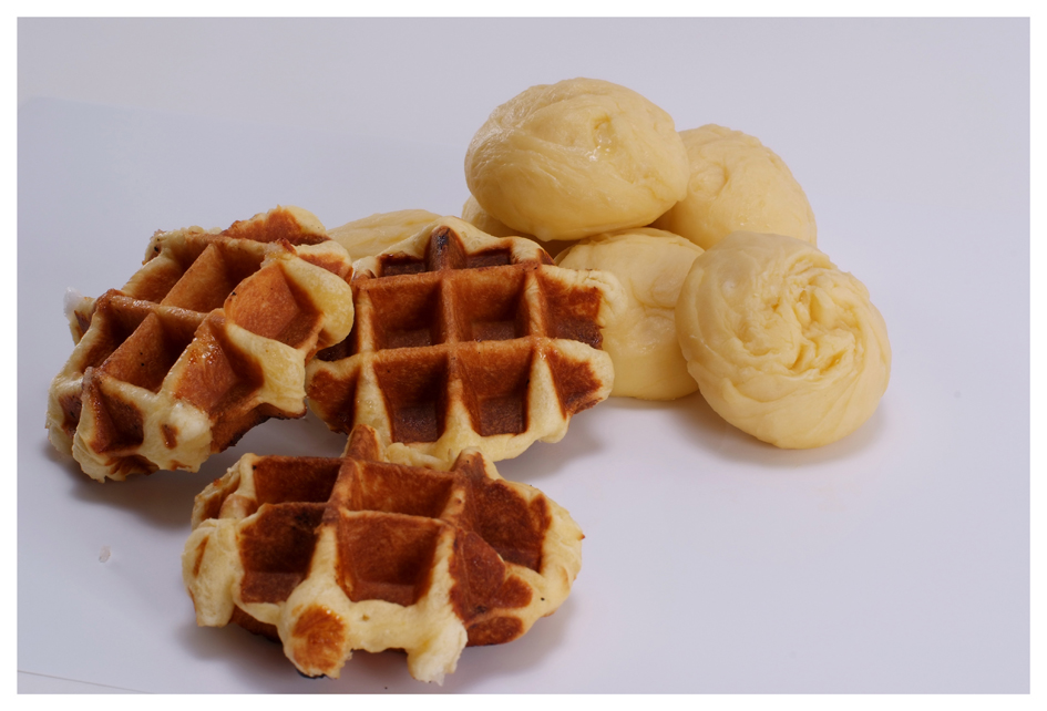 Liege waffles and dough