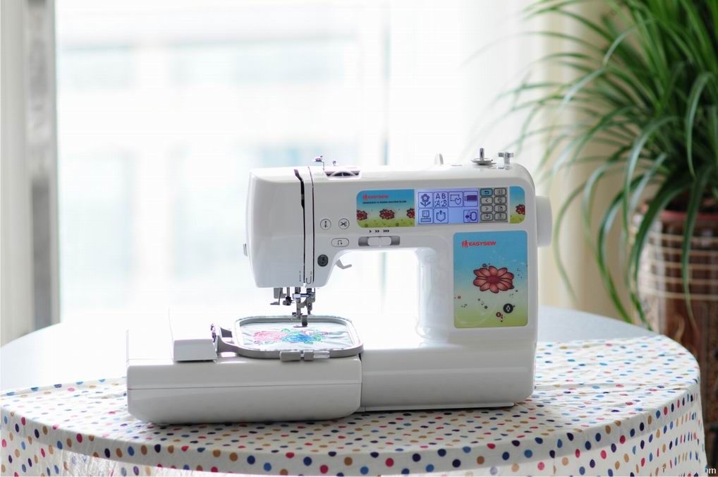 Domestic embroidery and sewing machine