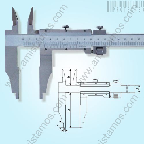 Vernier Caliper with Double Internal Jaws