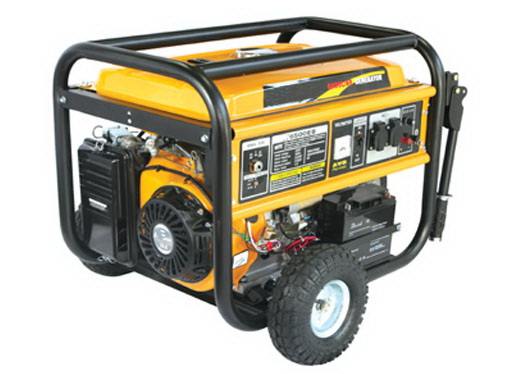 Gasoline Generator -SG6500EB-3 (5.0KW, 50HZ/220V, With Wheel, Handle and