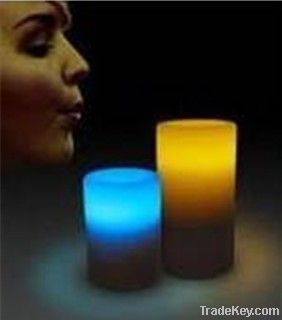 Blow on/off LED candle