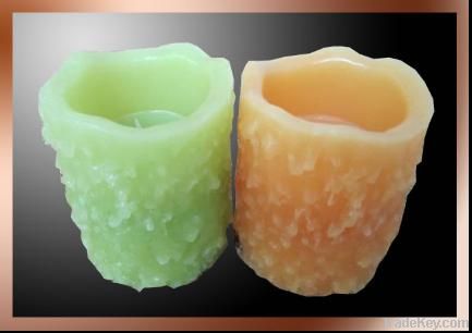 Led flameless candle with drip