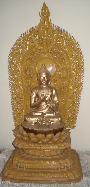 Resin Golden Painted Buddha