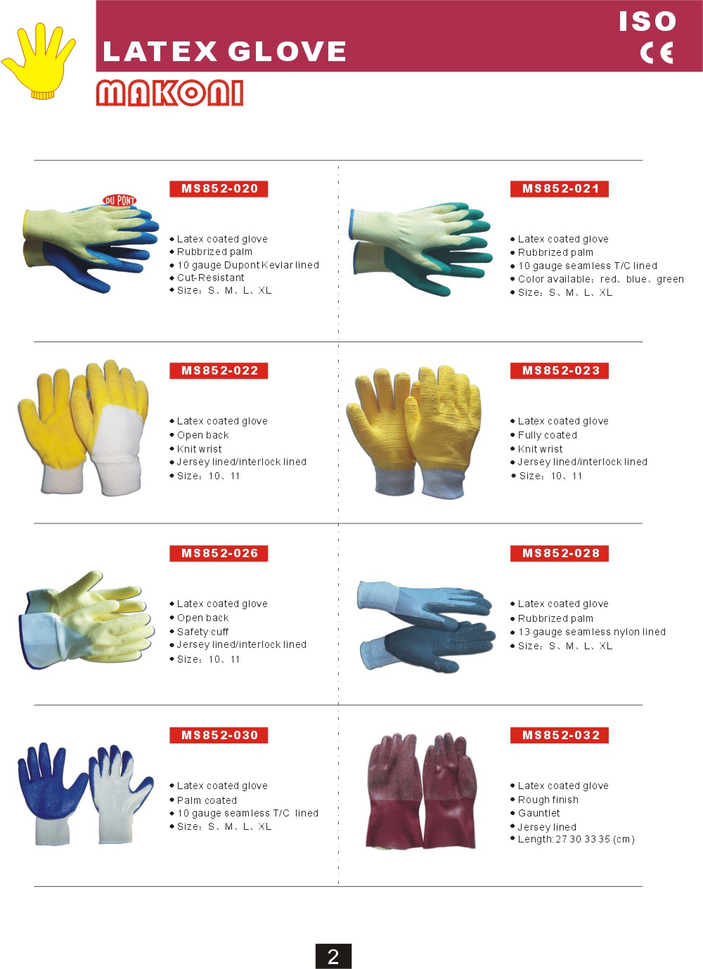 latex coated glove