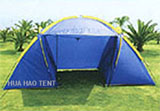tents, sandy beach chairs