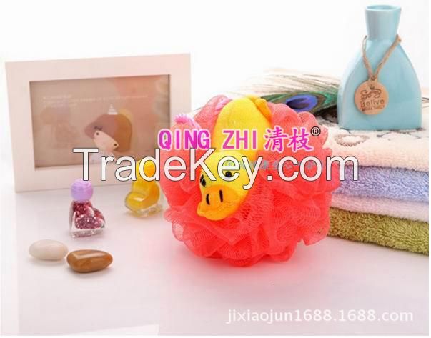 Bath flower for child, cartoon bath ball, several types, several colors