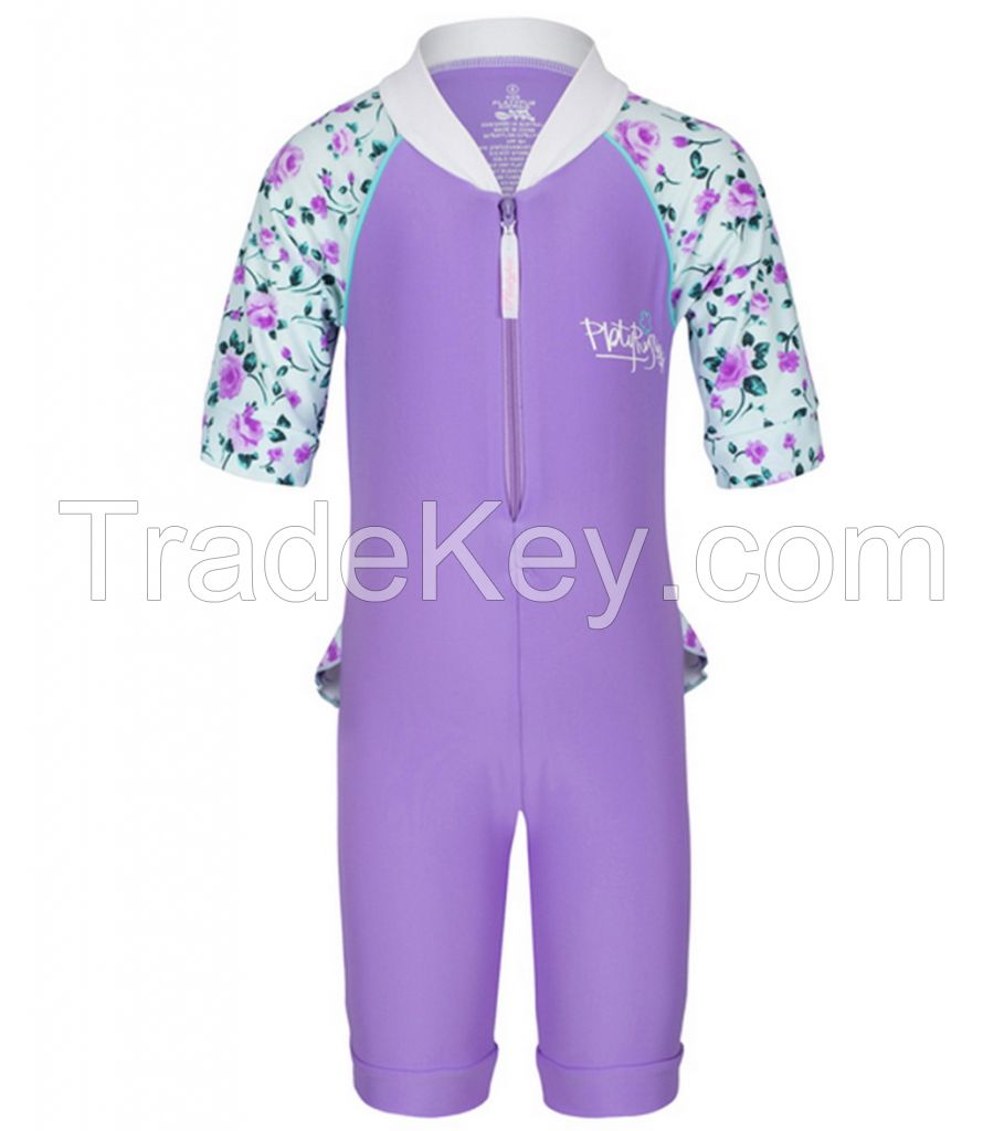 OEM baby girl's lycra jumpsuit