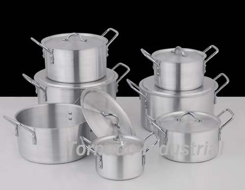 7 pcs set aluminum cooking pot