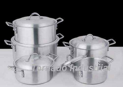 5 pcs set aluminium cooking pot