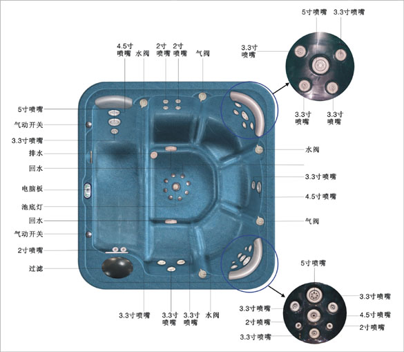 outdoor spa, walk in tub, sauna room