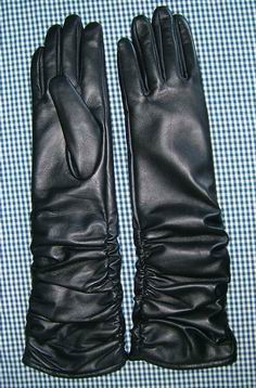 Long leather glove