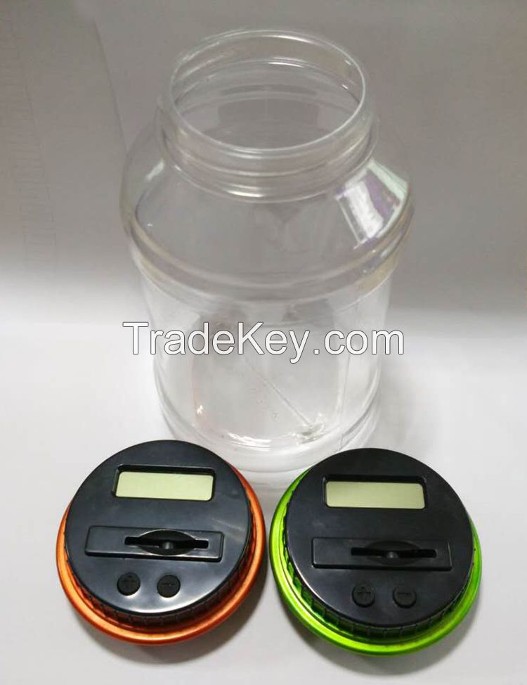 Wholesale intelligent plastic piggy bank with electronic display
