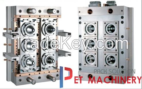 Plastic Injection Mould Shaping Mode and Steel Product Material Pet preform mould