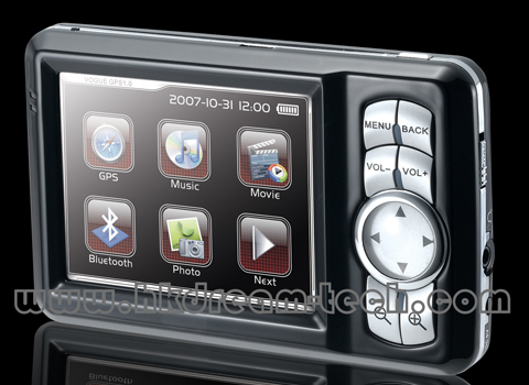GPS with touch panel