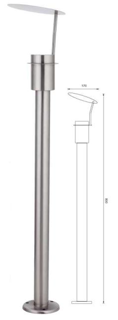 Stainless Steel Lawn Post Lamp