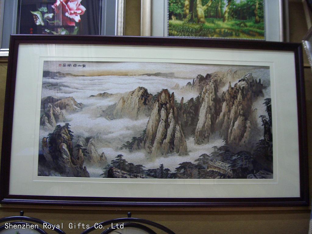 100% handmade embroider with Scenery