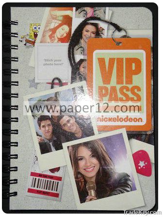 spiral notebook, notebook, pvc note book