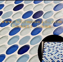 Oval glass mosaic Beauty Casa Mosaic
