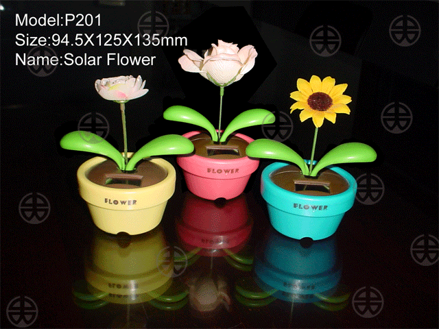 solar swing flower
