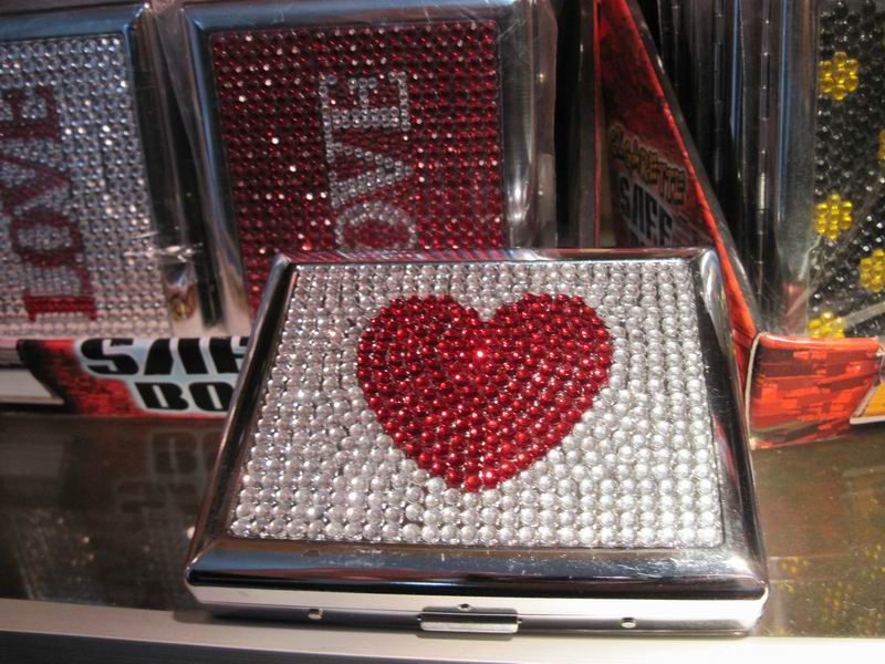 Rhinestone Cigarette Case