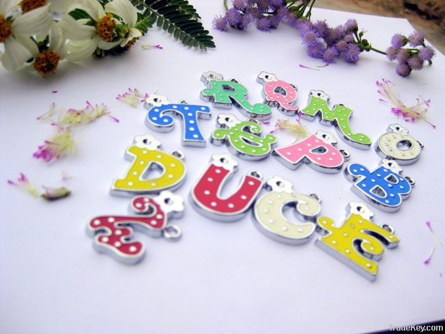 30MM Diy zinc alloy letter pendant letter